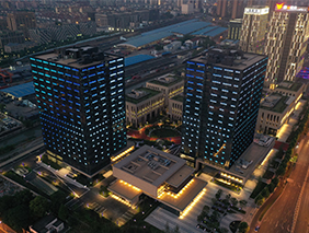 塑造空間、化繁為簡(jiǎn) | 勇電大功率洗墻燈打造上海市北高新園區(qū)新夜景
