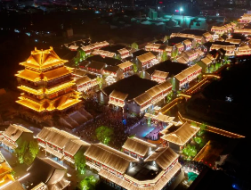 山東莒國(guó)古城文旅夜游燈光，百萬(wàn)余人共賞千年雅韻
