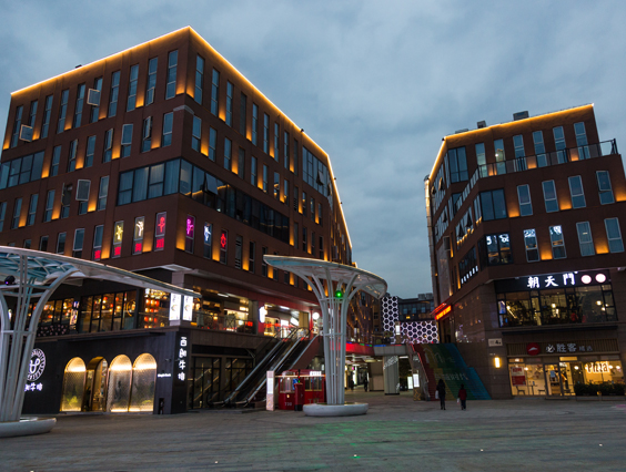 360度夜景照明！湖州東城時(shí)代商業(yè)中心